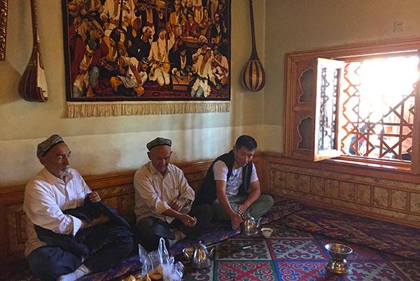 Our local Silk Road guide in the Kashgar old town
